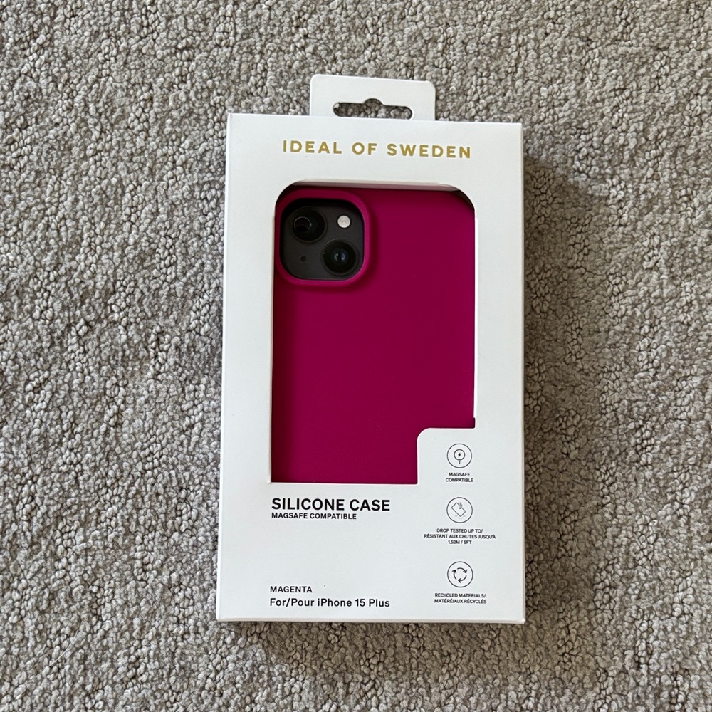 Pink Silicone Case for iPhone 15 Plus